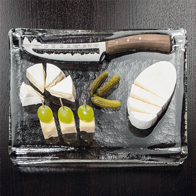 Cheese plate with "Panorama knife"