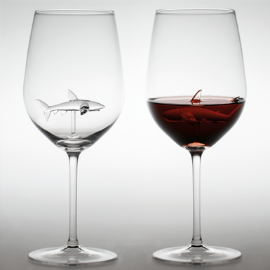 Haifisch Weinglas