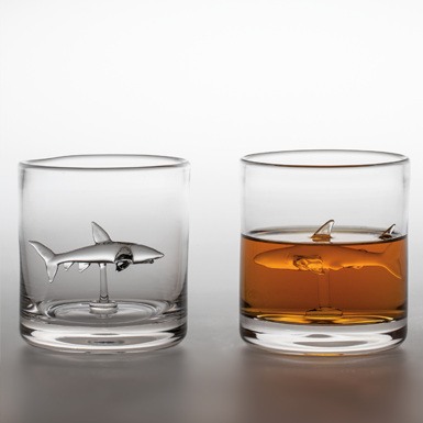 Shark Whisky Glass